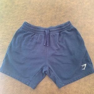 GYMSHARK blue cotton shorts